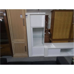 VITRINE MODERNE LAQUE BLANC...