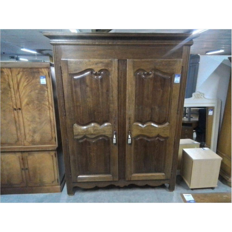 GARDE ROBES CHÊNE MASSIF 2 PORTES