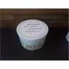 BOITE RONDE DECO FLEURS GM