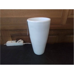 VASE BLANC H:30CM