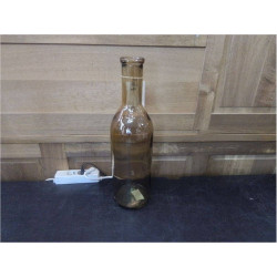 VASE EN VERRE FUME H:50CM