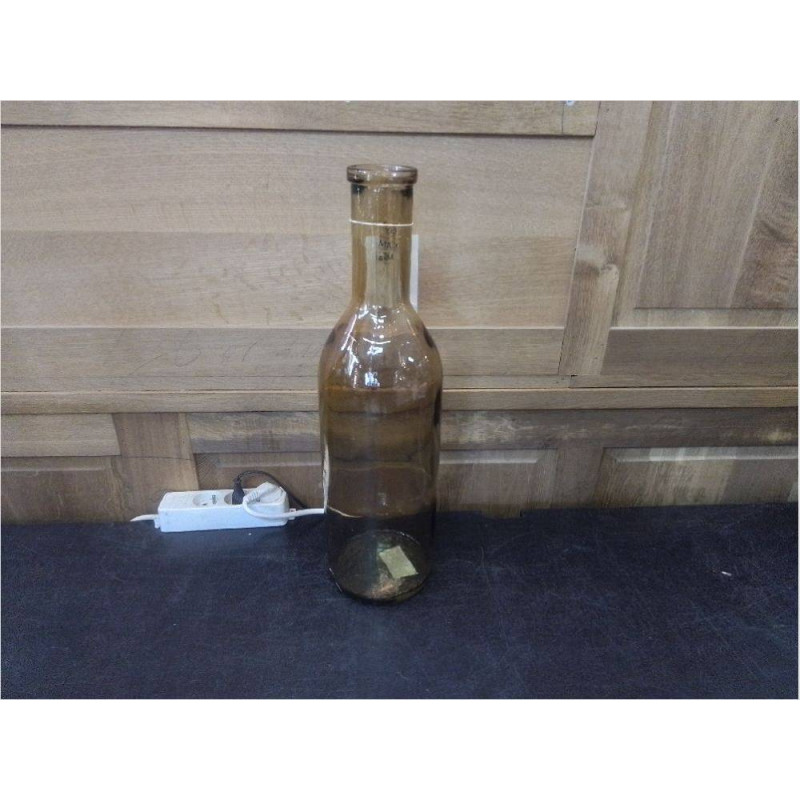 VASE EN VERRE FUME H:50CM