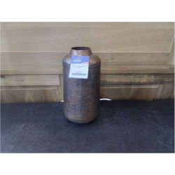 VASE EN METAL BRONZE H: 35CM