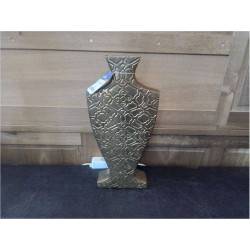 VASE EN CERAMIQUE DORE H:52CM