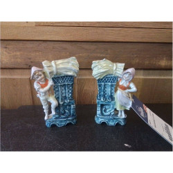 VASE EN BISCUIT LA PAIRE
