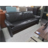 CANAPE 2 PLACES CUIR GRIS FONCE 
