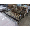 CADRE DE LIT 90X200 METAL NOIR 