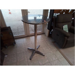 TABLE BISTROT HAUTE INOX