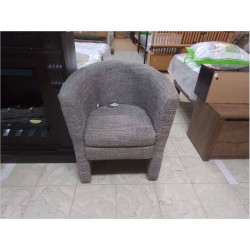 FAUTEUIL CLUB TISSU GRIS 