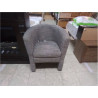 FAUTEUIL CLUB TISSU GRIS 