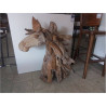 BUSTE DE CHEVAL EN TECK 