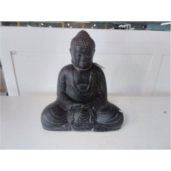 STATUE BOUDDHA ASSIS 40CM