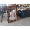 MIROIR RECTANGULAIRE CADRE EN TECK 120X80