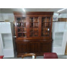 BUFFET 2 CORPS VITRE STYLE LOUIS PHILIPPE MERISIER
