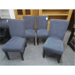 SERIE DE 4 CHAISES EN TISSU...