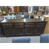 DRESSOIR CHENE FONCE 4 PORTES 4 TIROIRS 