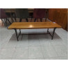 TABLE DE SALON CHENE MASSIF & FER FORGE