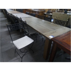 CHAISES FER FORGÉ LOT DE 6