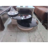 TABLE BASSE VERRES FUMÉS RONDS