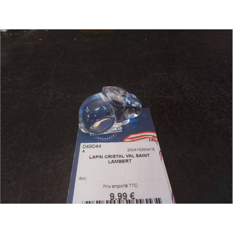 LAPIN CRISTAL VAL SAINT LAMBERT
