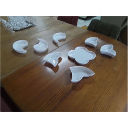PLAT APERO FAIENCE BLANCHE