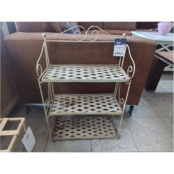 ETAGERE BASSE FER FORGE PATINE