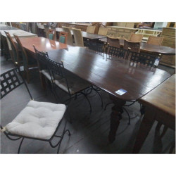 CHAISES FER FORGÉ LOT DE 6