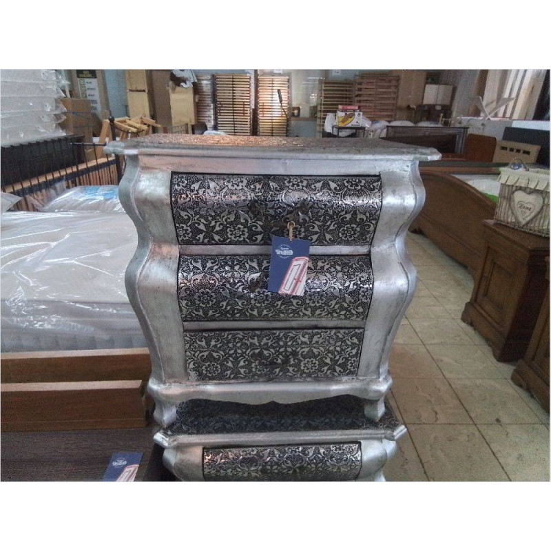 MEUBLE D’APPOINT 3 TIROIRS GRIS