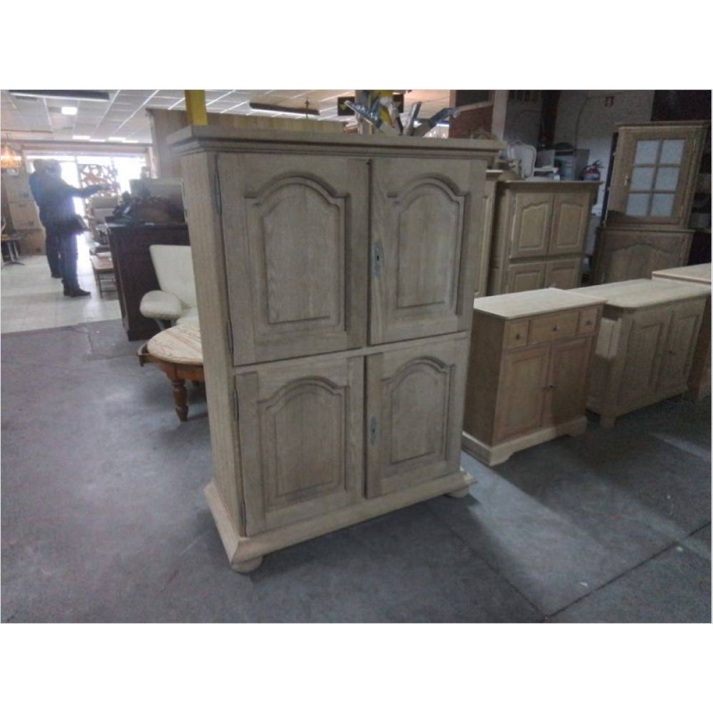 MEUBLE BAR 4 PORTES CHENE AEROGOMME 