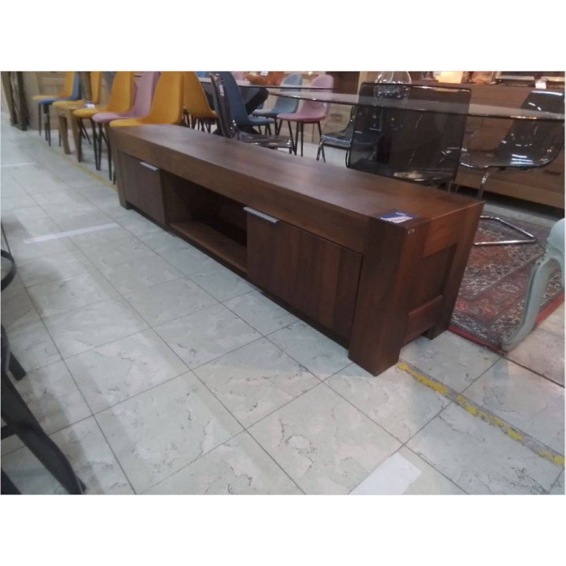 MEUBLE TELE BAS MODERNE 2 PORTES 