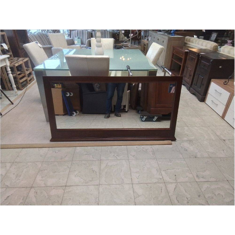 MIROIR DESSUS DE MEUBLE COULEUR MERISIER 