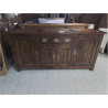 BUFFET MODERNE H&H BOIS TEINTÉ 4 PORTES 1 TIROIR 