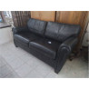 CANAPE 2 PLACES CUIR NOIR 