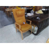 FAUTEUIL RELAX MANUEL TISSU MOUTARDE 