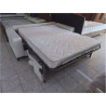 CANAPE LIT CUIR BLANC