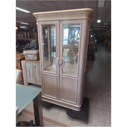 VITRINE 2 PORTES CERUSEE