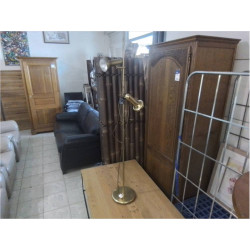 LAMPADAIRE 2 SPOTS METAL DORE