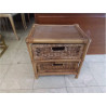 MEUBLE BAS 2 TIROIRS ROTIN 