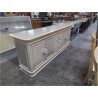 DRESSOIR MODERNE CERUSE 4 PORTES 4 TIROIRS 