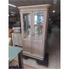 VITRINE 2 PORTES CERUSEE