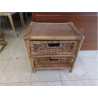 MEUBLE BAS 2 TIROIRS ROTIN 