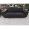 CANAPE 2 PLACES CUIR GRIS