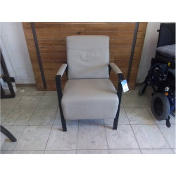 FAUTEUIL CLUB CUIR BEIGE 