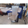 FAUTEUIL RELAX MANUEL PIVOTANT CUIR BEIGE 