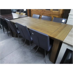 SERIE DE 6 CHAISES CUIR...