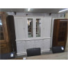 BUFFET 2 CORPS VITRÉ BLANC 200X45X203