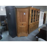 ENCOIGNURE TECK MASSIF 2 PORTES 1 TIROIR 95X59X200