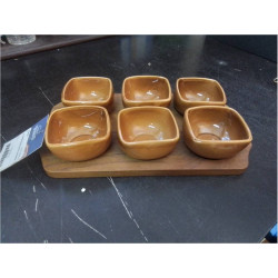 6 RAMEQUINS SUR PLATEAUX