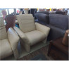 SALON CUIR BEIGE 3+2+1 ACCOUDOIRS & TETES REGLABLES (3)