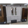 BUFFET 2 CORPS VITRÉ BLANC 200X45X203